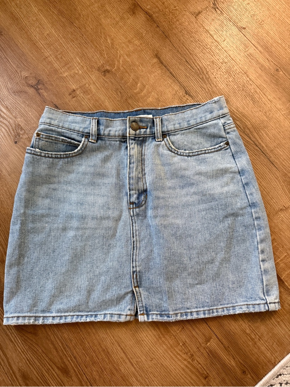 Billabong Light Blue Denim Mini Skirt - Classic Women's Jean Skirt Size 29